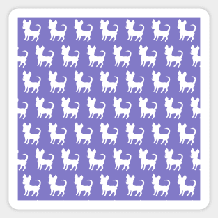 Chihuahua silhouette print (large) lilac Sticker